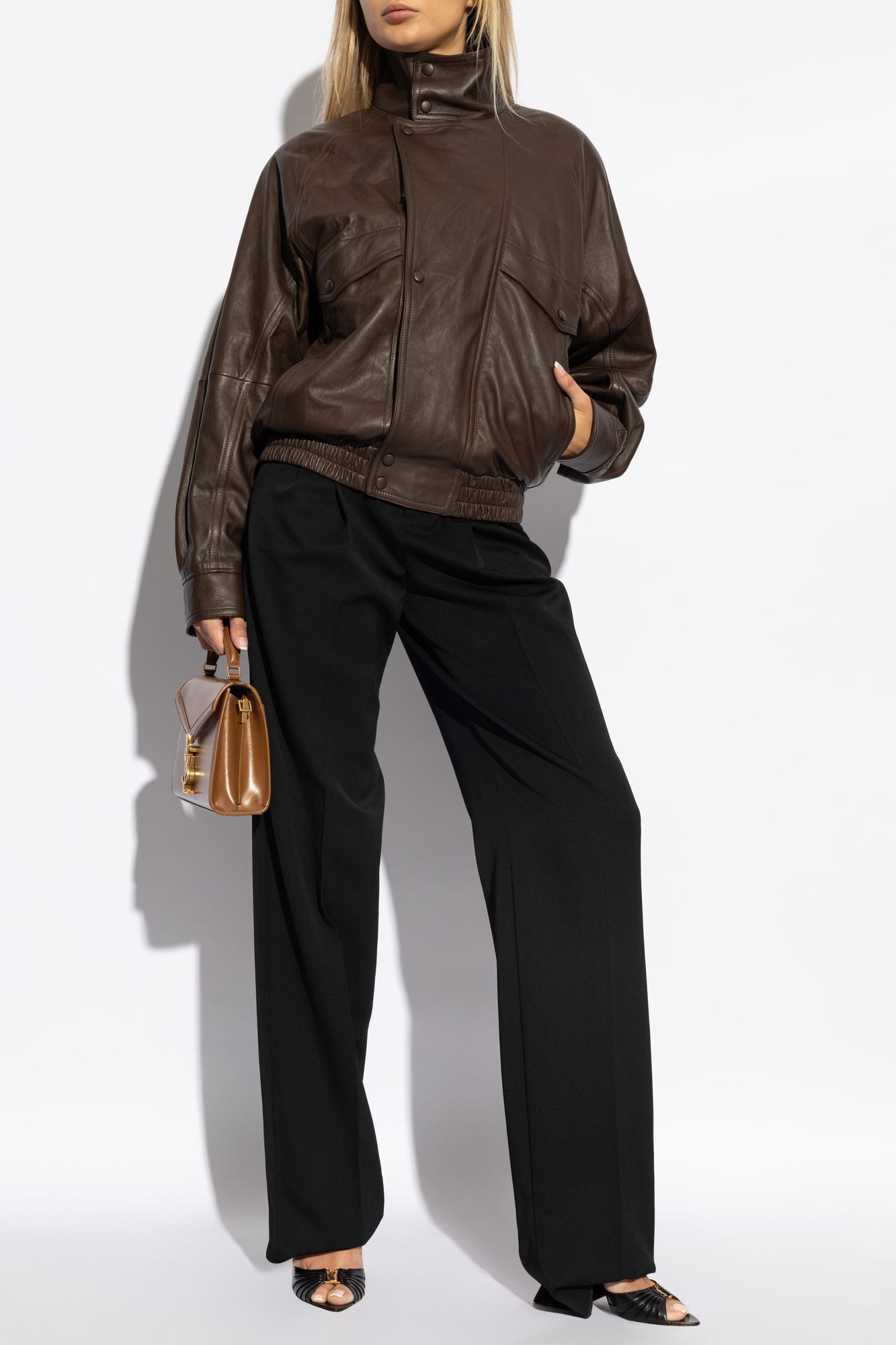 SchaferandweinerShops GB - Brown Leather jacket Saint